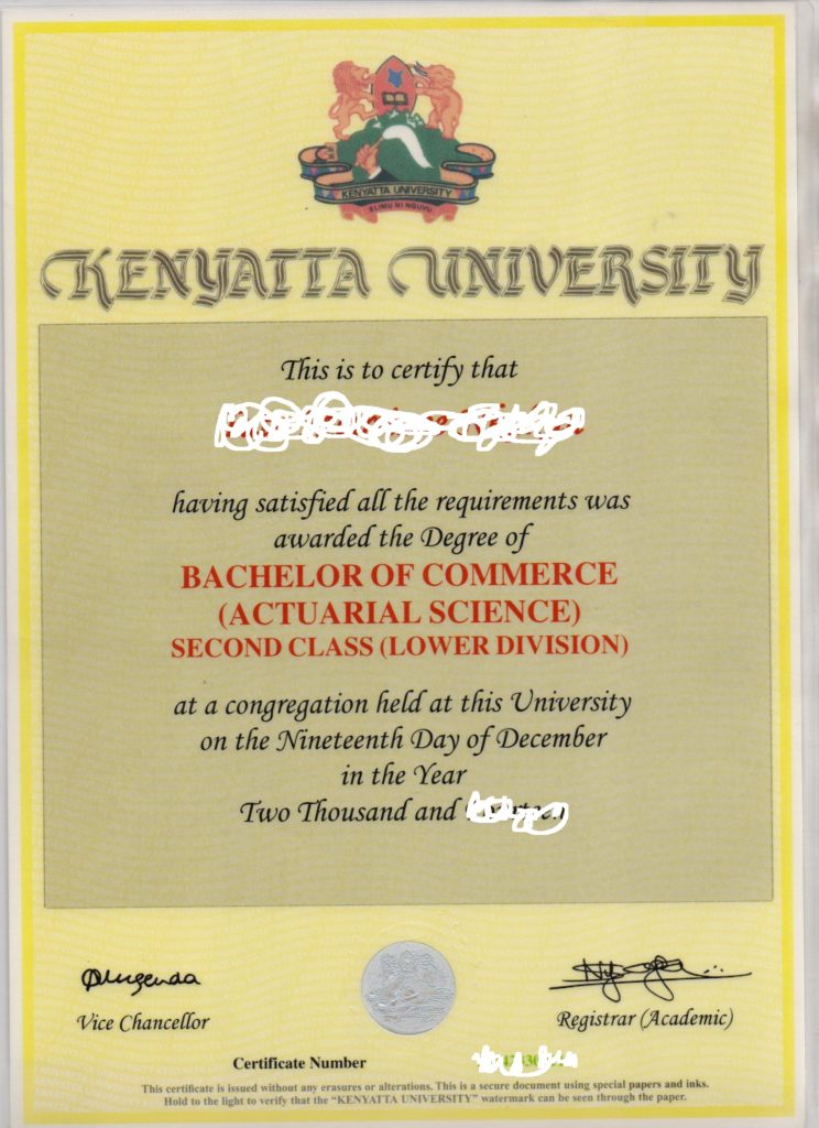 FAKE CERTIFICATE MAKERS KENYA